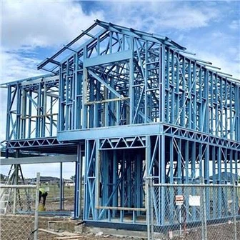 দুই তলা লাইট গেজ স্টিল প্রিফ্যাব বাড়ি