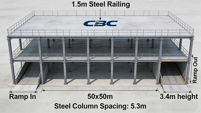 50m50m Two-Story Garage New Zealand1 50m50m Two-Story Garage New Zealand1